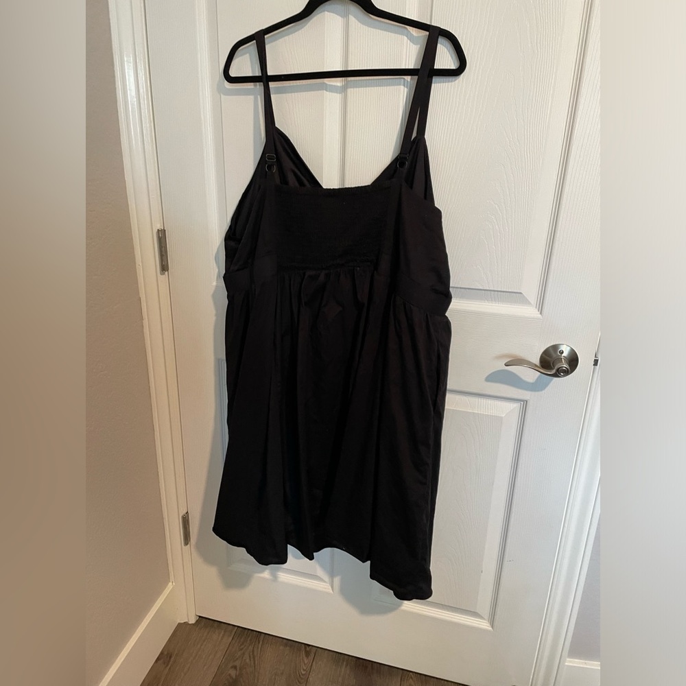 Torrid 5X Black Tie Front Dress - Picture 3 of 6